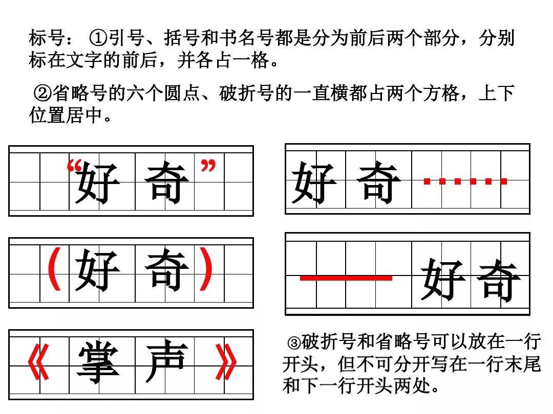 标點符号的正确書寫格式（附圖文展示）提醒孩子們考試千萬别再丢分啦~