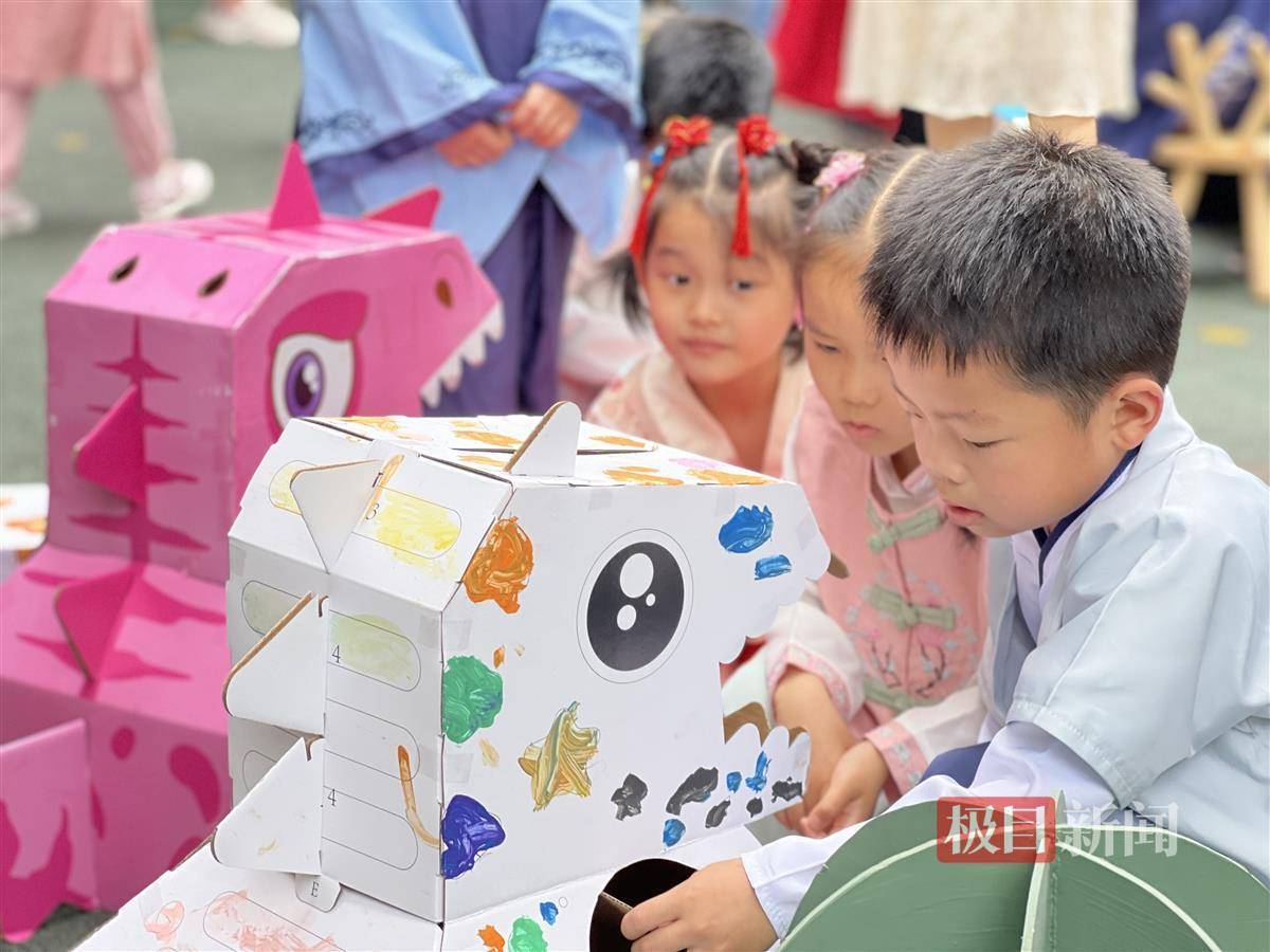 廢棄紙箱變“紙盒寵物”，武昌區育苗幼兒園這樣培養孩子動手能力